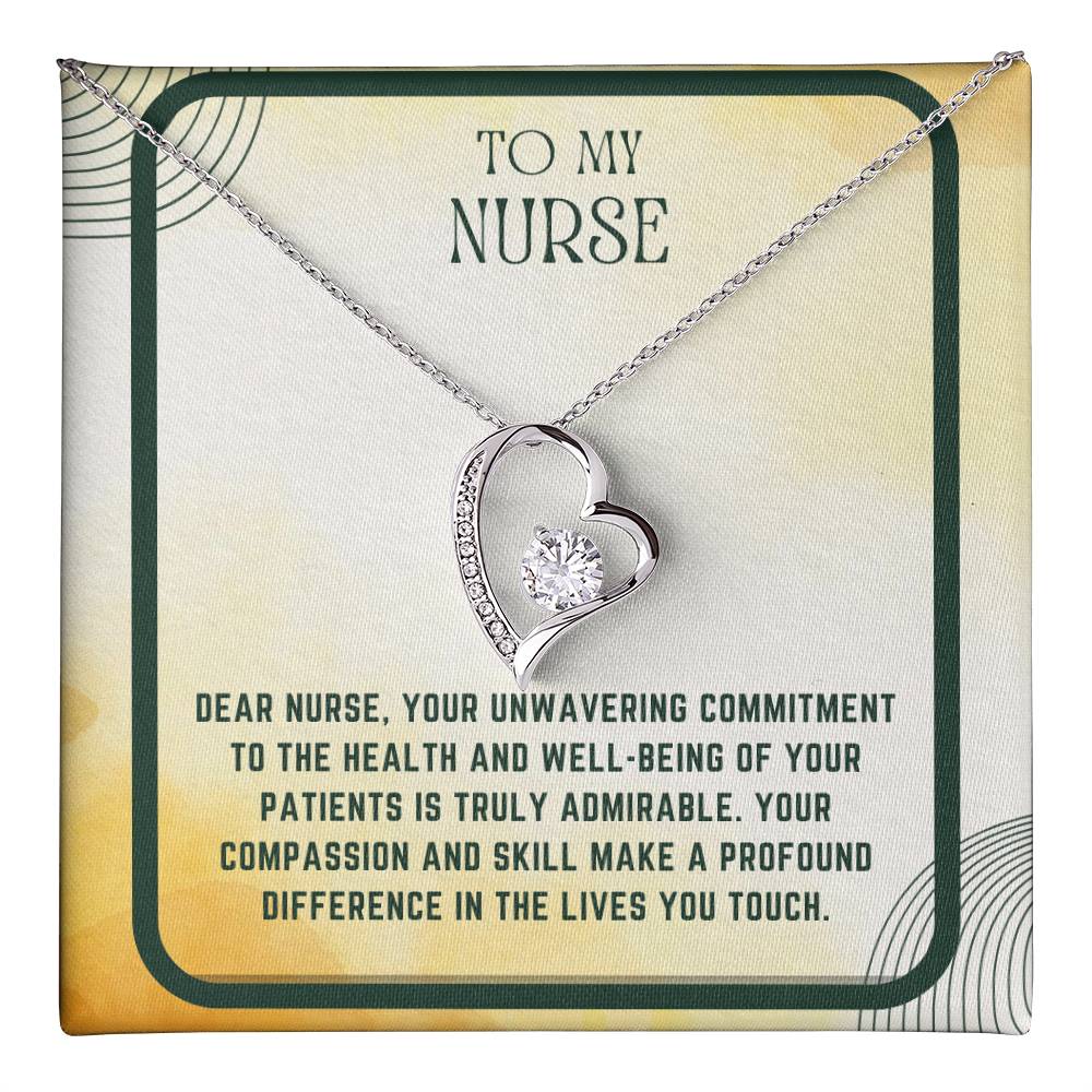 Nursing Heart: Nurse Appreciation Heart Pendant"