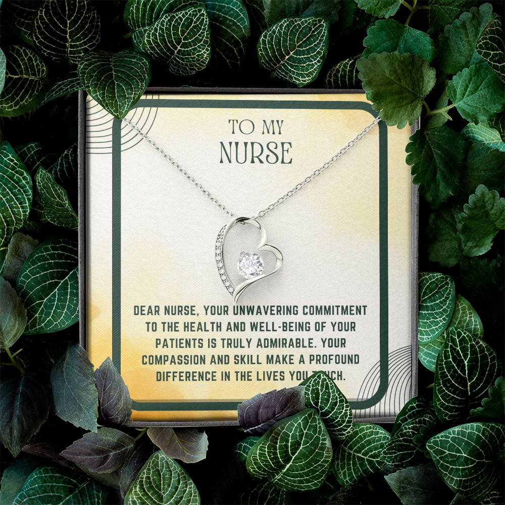 Nursing Heart: Nurse Appreciation Heart Pendant"