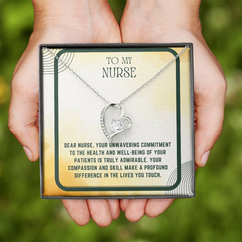 Nursing Heart: Nurse Appreciation Heart Pendant"