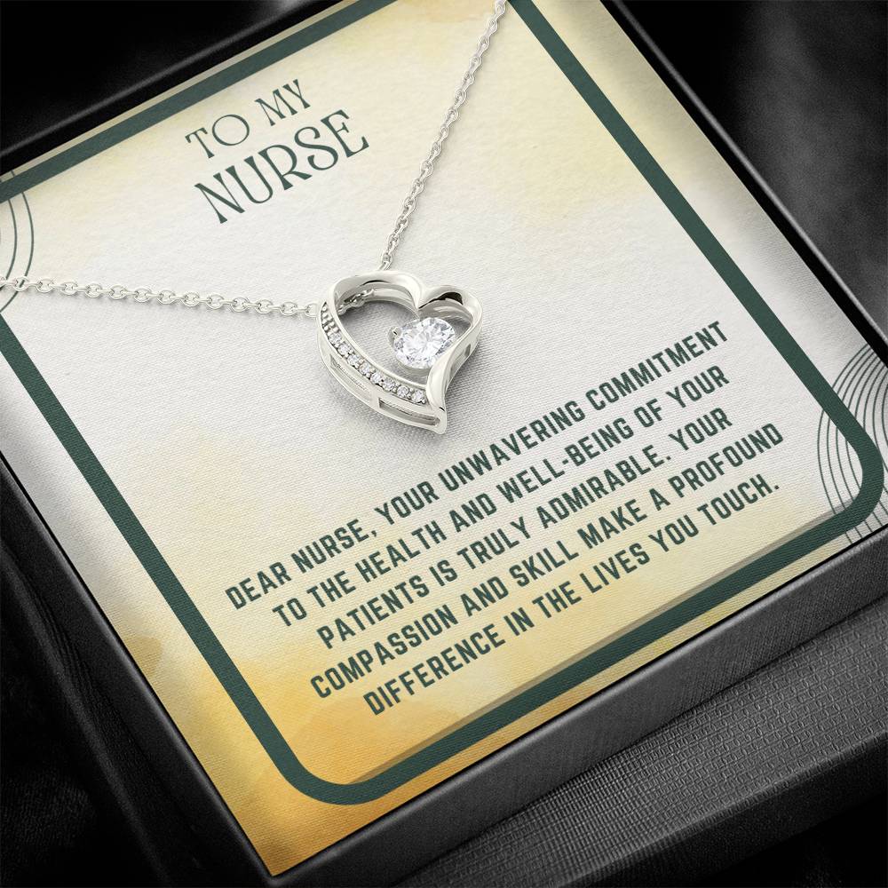 Nursing Heart: Nurse Appreciation Heart Pendant"