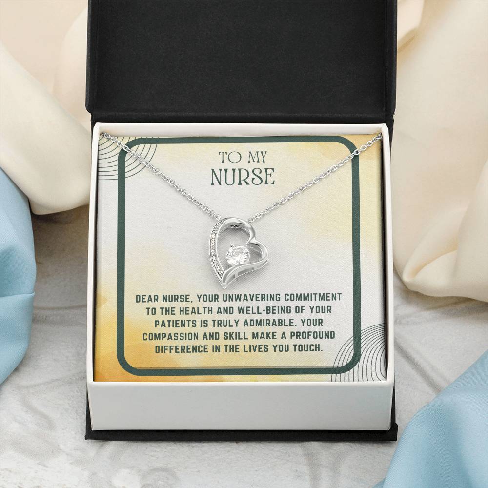 Nursing Heart: Nurse Appreciation Heart Pendant"