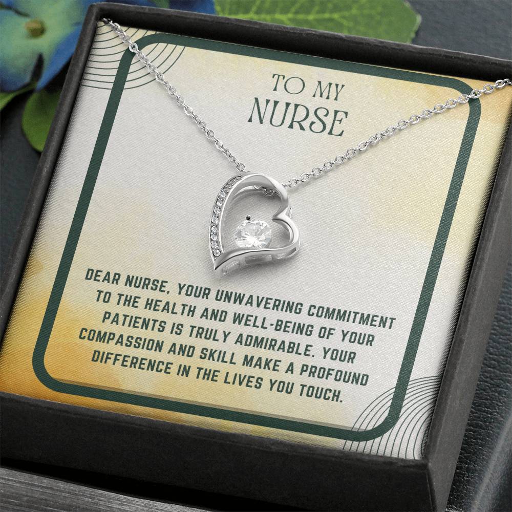 Nursing Heart: Nurse Appreciation Heart Pendant"