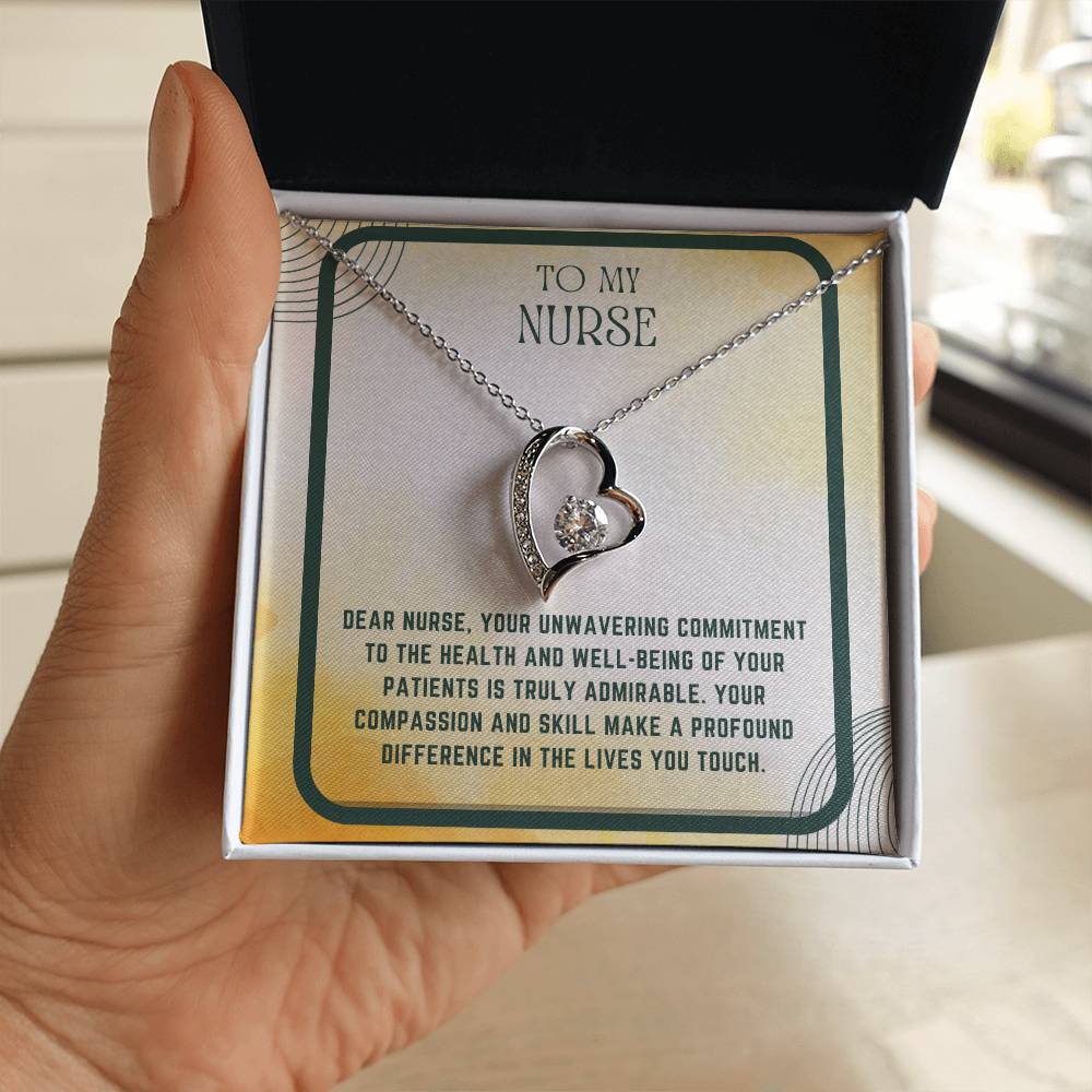 Nursing Heart: Nurse Appreciation Heart Pendant"