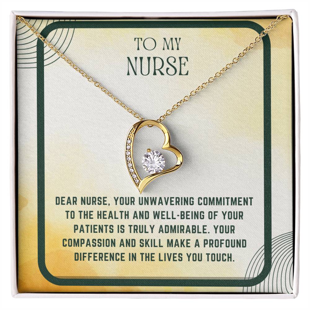 Nursing Heart: Nurse Appreciation Heart Pendant"