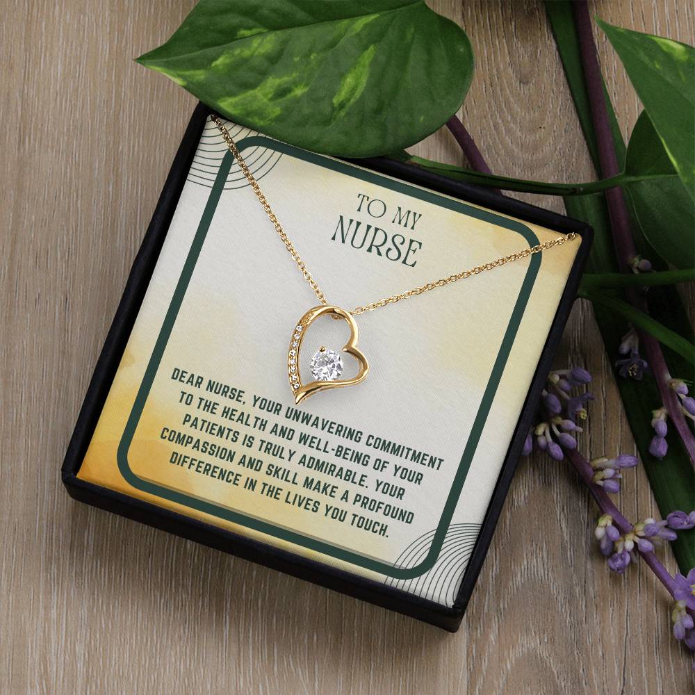 Nursing Heart: Nurse Appreciation Heart Pendant"