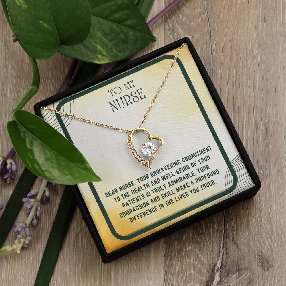 Nursing Heart: Nurse Appreciation Heart Pendant"