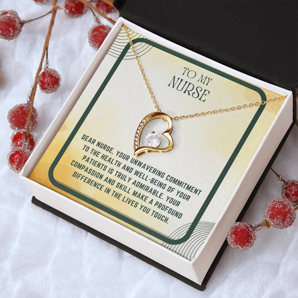 Nursing Heart: Nurse Appreciation Heart Pendant"