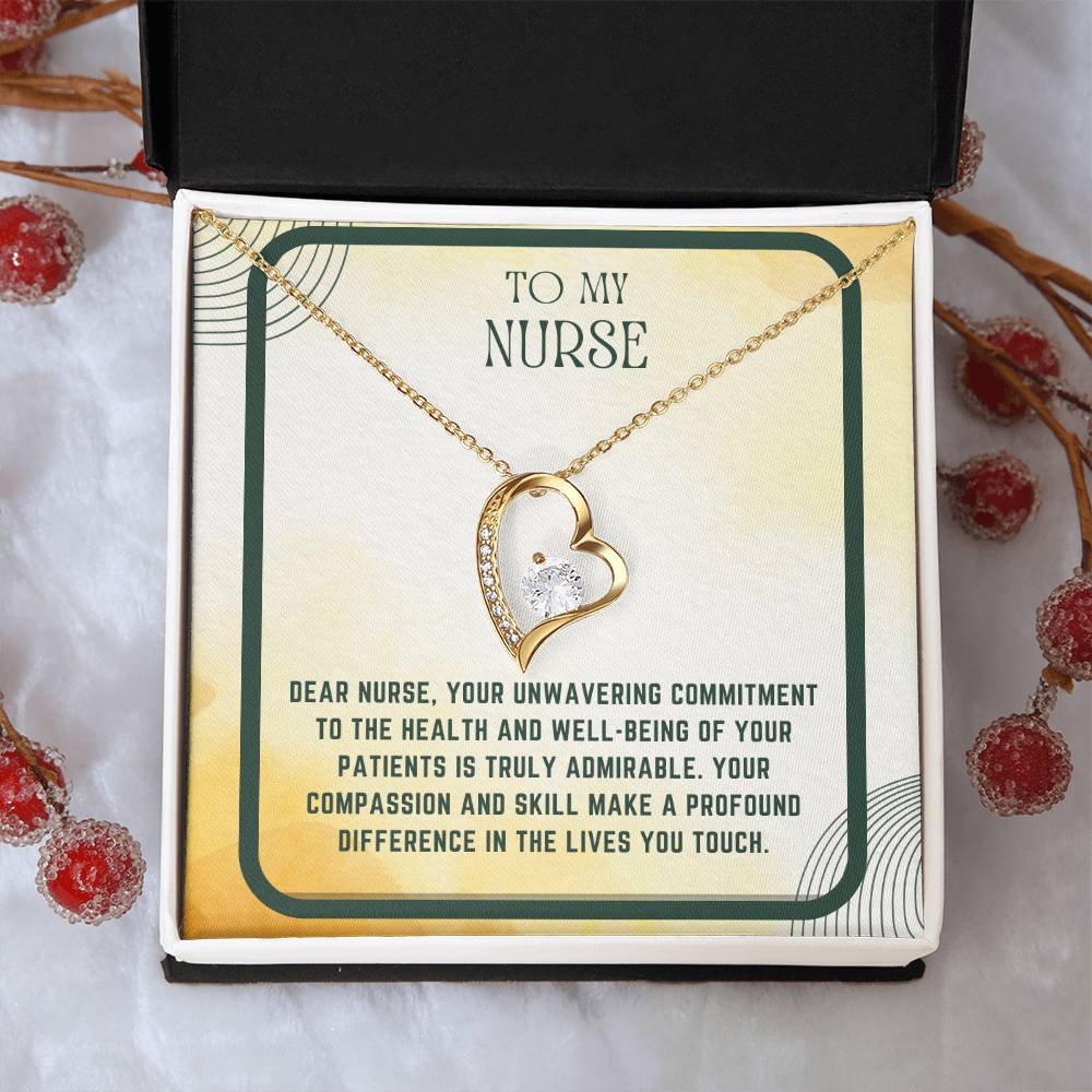 Nursing Heart: Nurse Appreciation Heart Pendant"