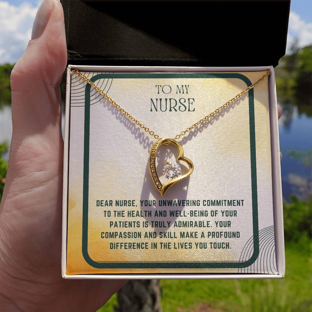 Nursing Heart: Nurse Appreciation Heart Pendant"