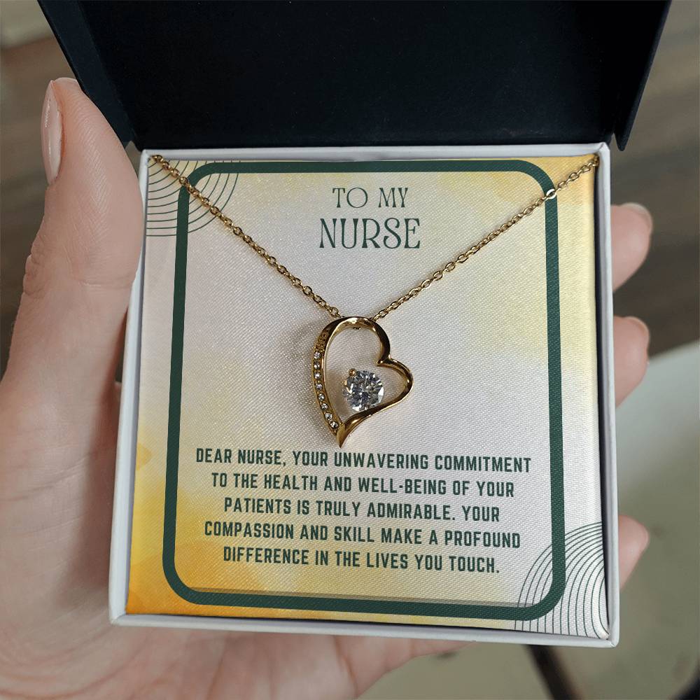 Nursing Heart: Nurse Appreciation Heart Pendant"