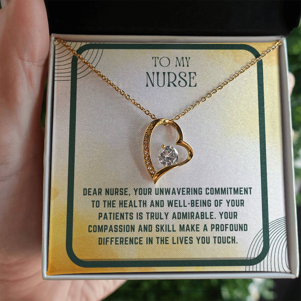 Nursing Heart: Nurse Appreciation Heart Pendant"