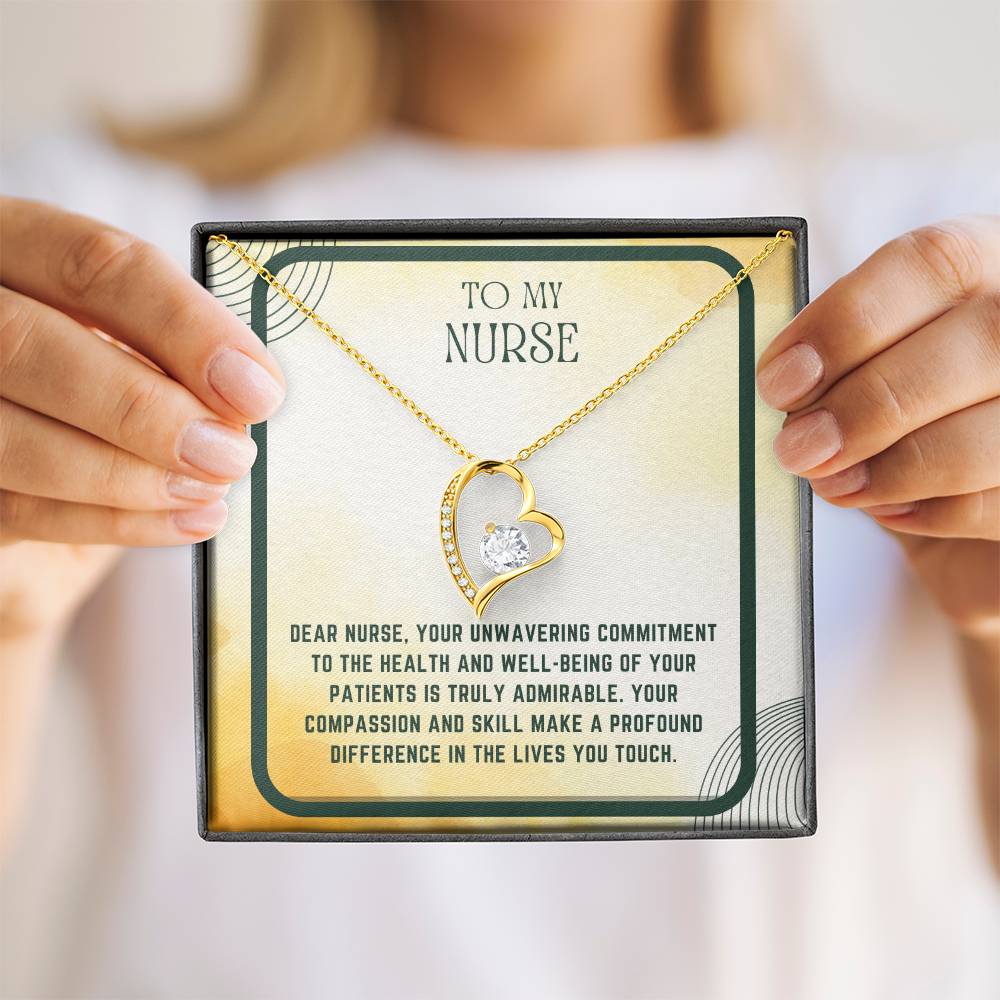 Nursing Heart: Nurse Appreciation Heart Pendant"