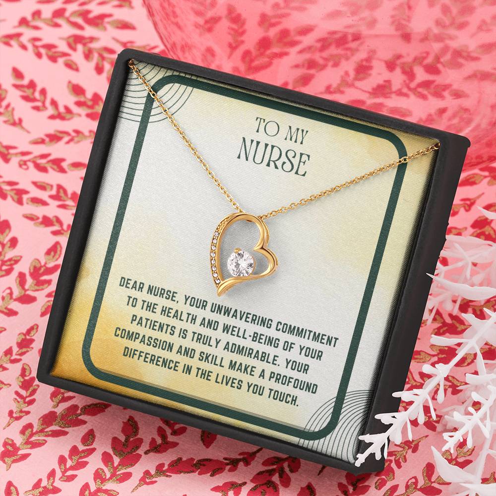 Nursing Heart: Nurse Appreciation Heart Pendant"