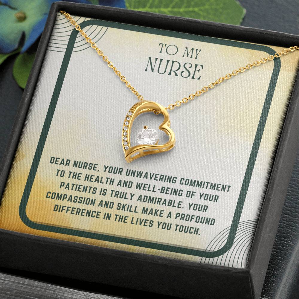 Nursing Heart: Nurse Appreciation Heart Pendant"