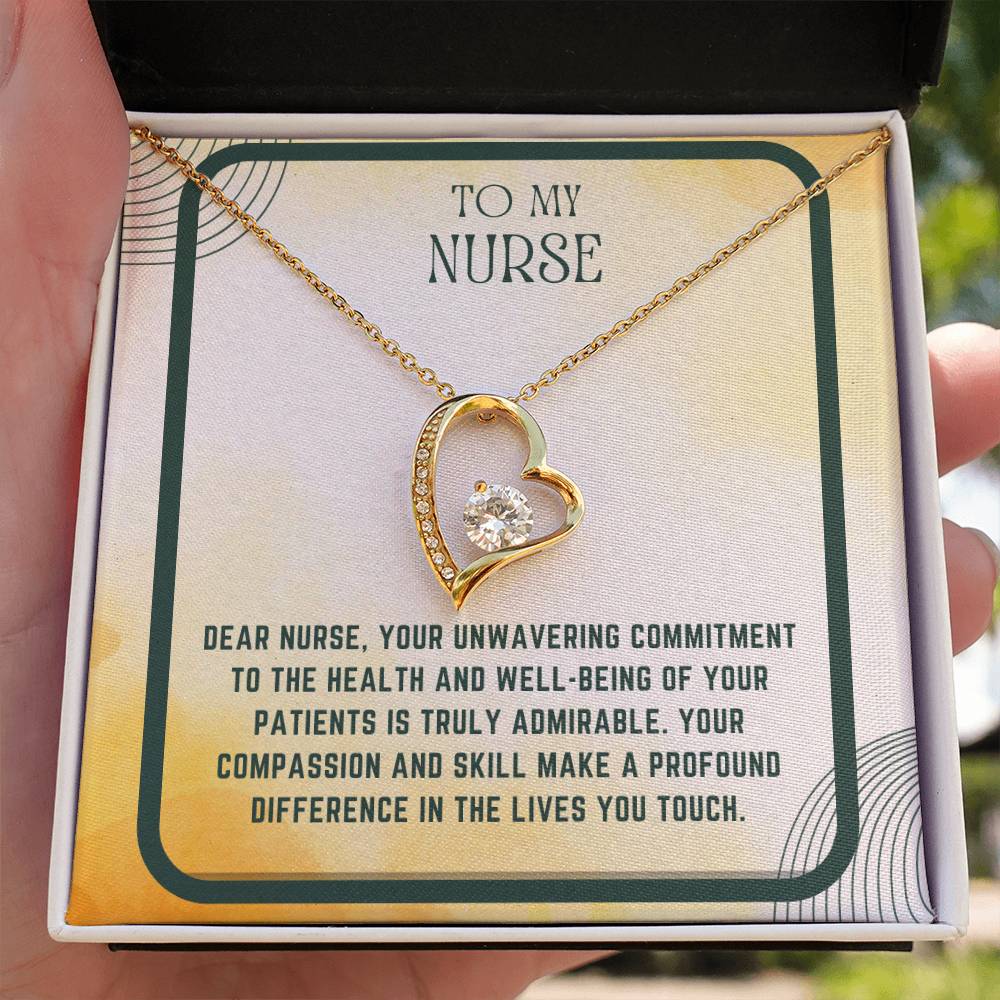 Nursing Heart: Nurse Appreciation Heart Pendant"