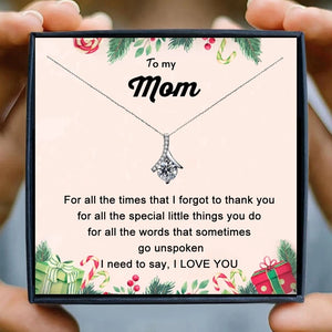 Gifts for Mom Necklaces Crystal Chain Necklaces for Women Crystal Friendship Collares Bijoux Birthday Daughter Son Christmas