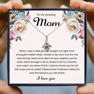 Gifts for Mom Necklaces Crystal Chain Necklaces for Women Crystal Necklaces Collares Bijoux Birthday Daughter Son Christmas