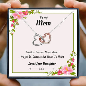 Necklaces For Mom Gift heart pendant Necklace Crystal Mom Necklace Women Infinity Mothers' Day Gifts Rose Gold Jewelry