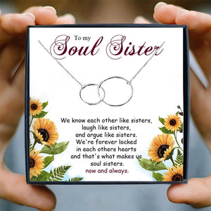 Soul Sister Necklace Women 2020 Friendship Pendant Necklaces Jewelry Family Gift Friends Christmas Gifts Rose Gold Necklace Girl