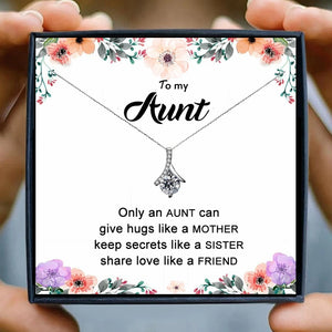 Gifts for Aunt lady Necklaces Crystal Chain Necklaces for Women Crystal Friendship Collares Bijoux Birthday Niece Christmas