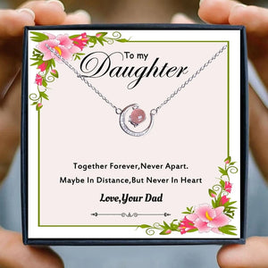 Father's Love Sparkles: Crystal Choker Necklace Gift for Daughter's