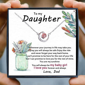 Father's Love Sparkles: Crystal Choker Necklace Gift for Daughter's